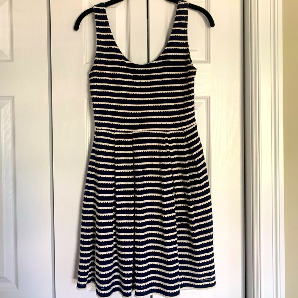 Alythea navy dress (stripe) | size S